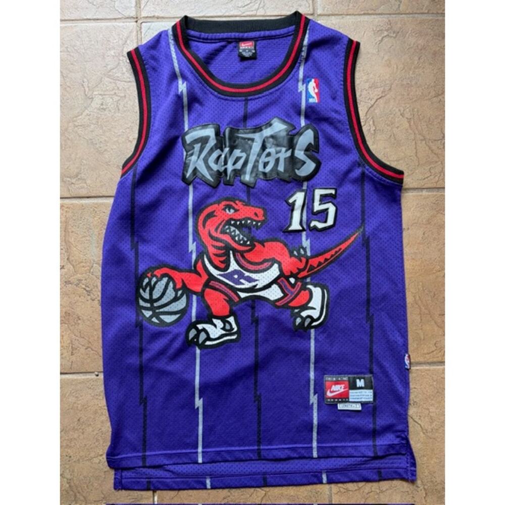 Vintage Vince Carter Toronto Raptors Nike Jersey Purple Size M Length +2